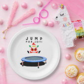 Christmas Holiday Party Trampoline Pappteller (Party)