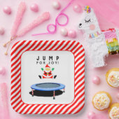 Christmas Holiday Party Trampoline Pappteller (Party)