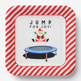 Christmas Holiday Party Trampoline Pappteller