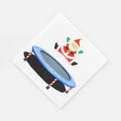 Christmas Holiday Party Trampoline Serviette (Ecke)