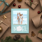 Christmas Holiday Photo Simple Beach Noel Feiertagspostkarte