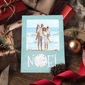 Christmas Holiday Photo Simple Beach Noel Feiertagspostkarte