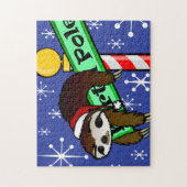 CHRISTMAS HOLIDAY SANTA SLOTH SLOTHMAS PUZZLE (Vertikal)
