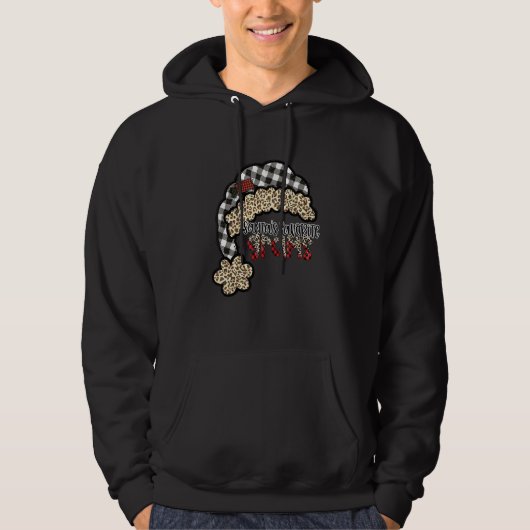 Christmas Holiday Santa's Favorite GRAMS Buffalo P Hoodie (Vorderseite)