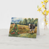 Christmas Holiday Seasons Greetings From Our House Karte (Gelbe Blume)