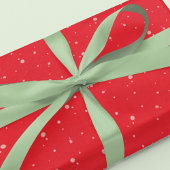 Christmas Holiday Simple Festive Red Dot Pattern Geschenkpapier