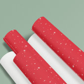 Christmas Holiday Simple Festive Red Dot Pattern Geschenkpapier