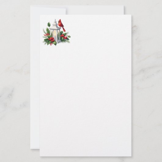 Christmas Holiday Stationery Paper Briefpapier (Vorderseite)