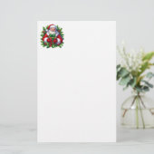 Christmas Holiday Stationery Paper Briefpapier (Stehend Vorderseite)