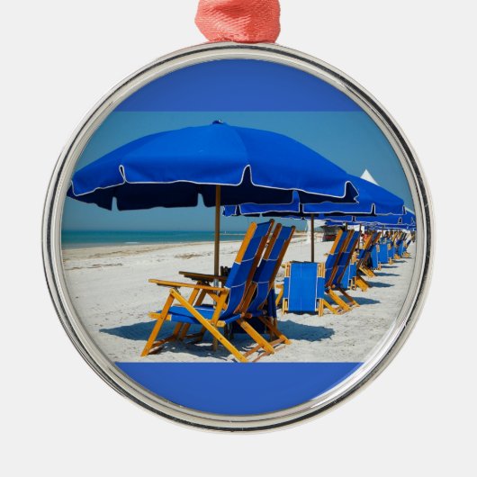 CHRISTMAS HOLIDAY STRANDSTRAND ORNANATION ORNAMENT AUS METALL (Vorne)