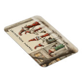 Christmas Holiday Street Musicians Magnet (Rechte Seite)