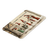 Christmas Holiday Street Musicians Magnet (Linke Seite)