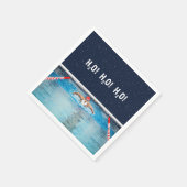 Christmas Holiday Swimming Party Serviette (Ecke)