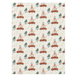 Christmas Holiday Table Cloth Animal Illustration  Tischdecke