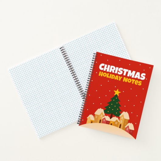 Christmas Holiday Traditions Notebook Graph Notes Notizblock (Innenseite)