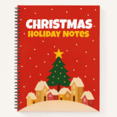 Christmas Holiday Traditions Notebook Graph Notes Notizblock (Vorderseite)