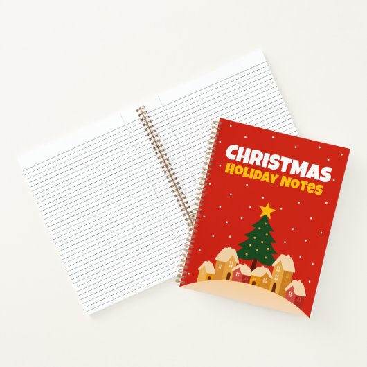 Christmas Holiday Traditions Notebook Lined Notizblock (Innenseite)