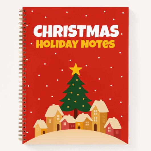 Christmas Holiday Traditions Notebook Lined Notizblock (Vorderseite)