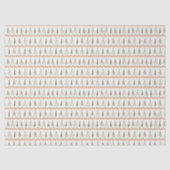 Christmas Holiday Trees Tissue Paper Seidenpapier (Vorderseite)