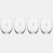 Christmas Holiday  Weinglas Ohne Stiel (Hinten)