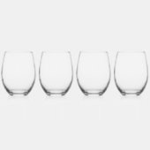 Christmas Holiday Weinglas Ohne Stiel (Links)