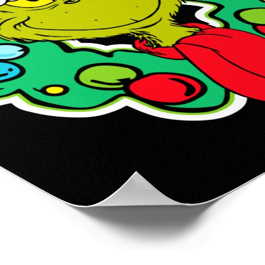 Christmas Holiday Wreath  Poster (Ecke)