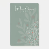 Christmas holidays abstract floral design post-it klebezettel (Vorderseite)