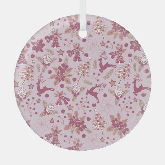 Christmas holidays ornament aus glas (Vorderseite)