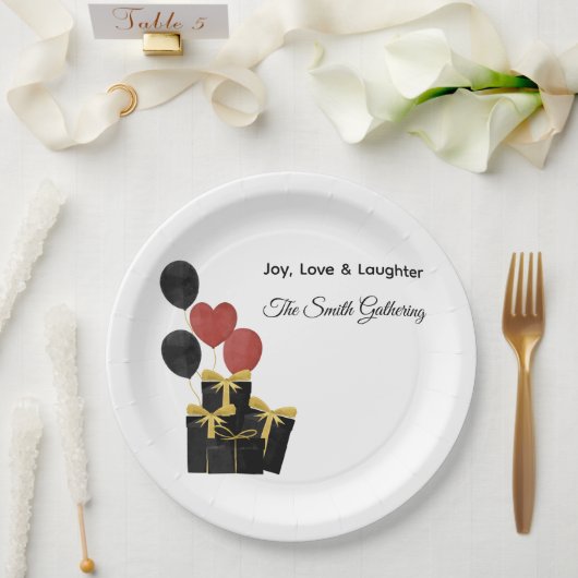 CHristmas Holidays Paper Plate Pappteller (Hochzeit)