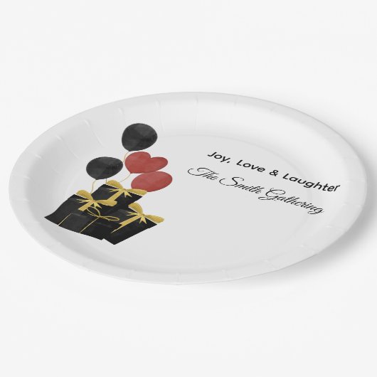 CHristmas Holidays Paper Plate Pappteller (Schrägansicht)