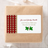 Christmas Holly Address Labels (Insitu)