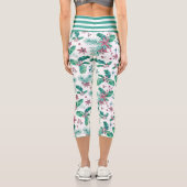 Christmas Holly Berries Capri Leggings (Rückseite)