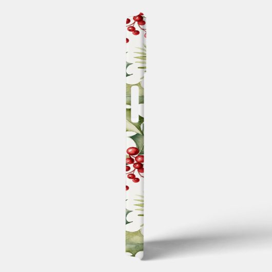 Christmas Holly Berries Case-Mate iPhone Hülle (Rückseite / Rechts)