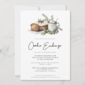 Christmas Holly Berries Cookie Exchange Party Einladung (Vorderseite)