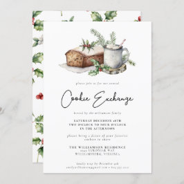 Christmas Holly Berries Cookie Exchange Party Einladung