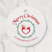 Christmas Holly Berries Geschenkanhänger (Rückseite)