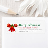 Christmas Holly Berry  Elegant Return Address (Insitu)