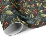 Christmas Holly Berry Geschenkpapier<br><div class="desc">Christmas Holly Berry</div>