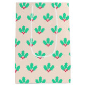 Christmas Holly Berry Mittlere Geschenktüte (Rückseite)