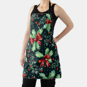 Christmas Holly Berry Pattern Schürze (InSitu)