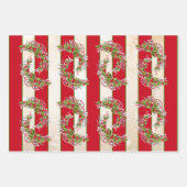Christmas Holly Branch Geschenkpapier Set (Vorderseite 2)