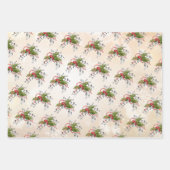 Christmas Holly Branch Geschenkpapier Set (Vorderseite)
