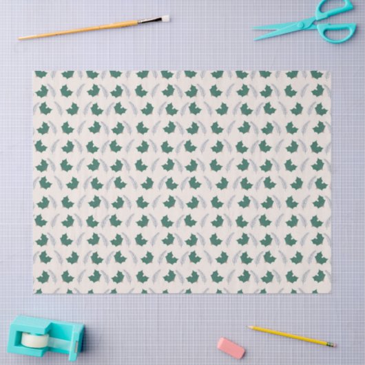 Christmas Holly gift wrap Seidenpapier (Basteln)