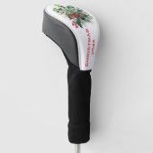 Christmas Holly Golf Head Cover Headcover (angewinkelt)