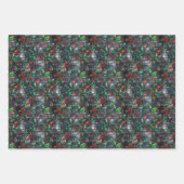 Christmas Holly Graffiti Geschenkpapier Set (Vorderseite 2)