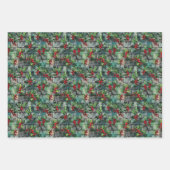 Christmas Holly Graffiti Geschenkpapier Set (Vorderseite 2)