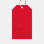 Christmas Holly Green Geschenkanhänger (Rückseite)