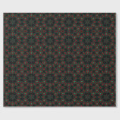 Christmas Holly Green Geschenkpapier (Flach)
