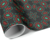 Christmas Holly Green Geschenkpapier (Rolleneckpunkt)