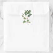 Christmas Holly & Ivy Sprigs Botanische Stickers (Tasche)